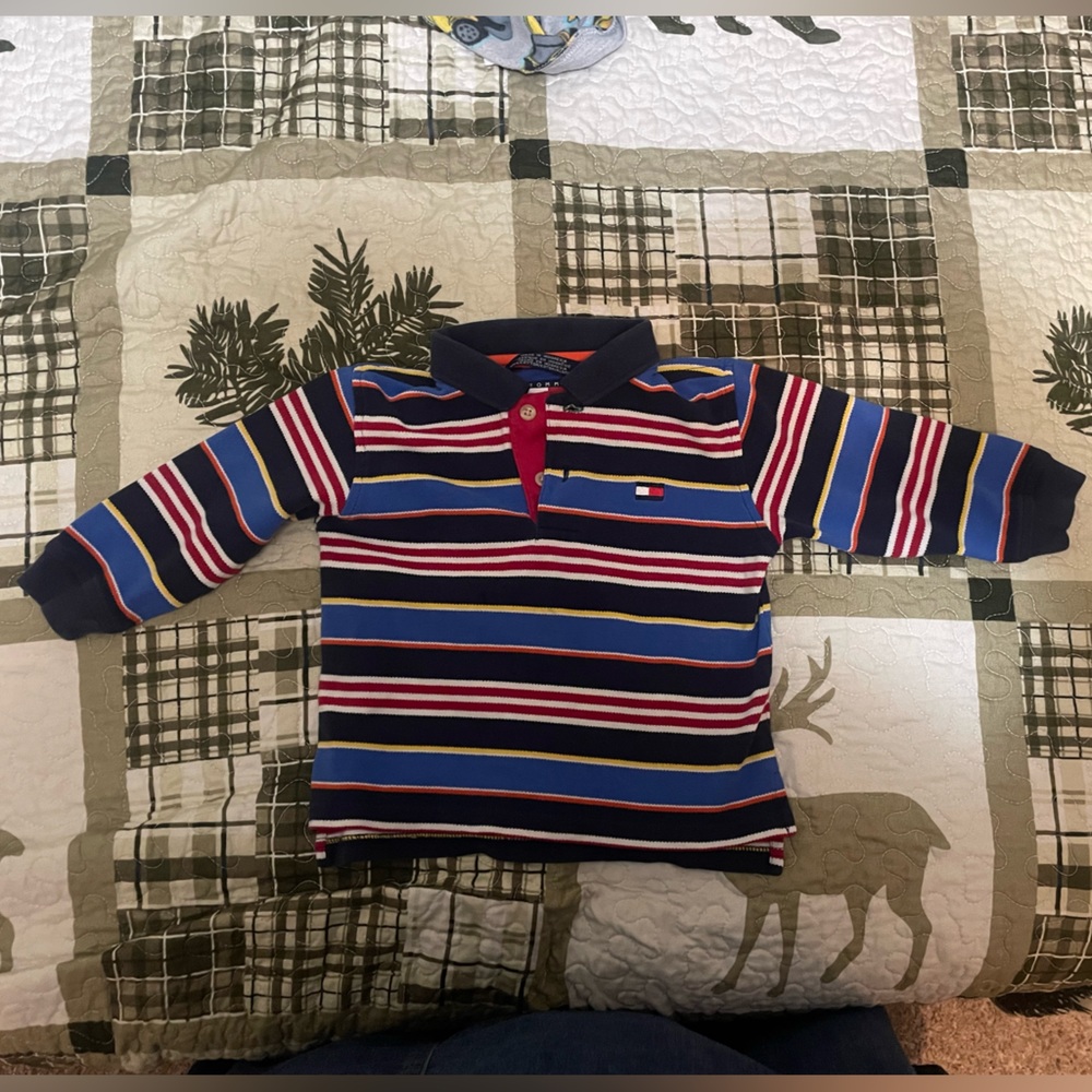 🔴Tommy Hilfiger 18/24 month long sleeve pull over shirt